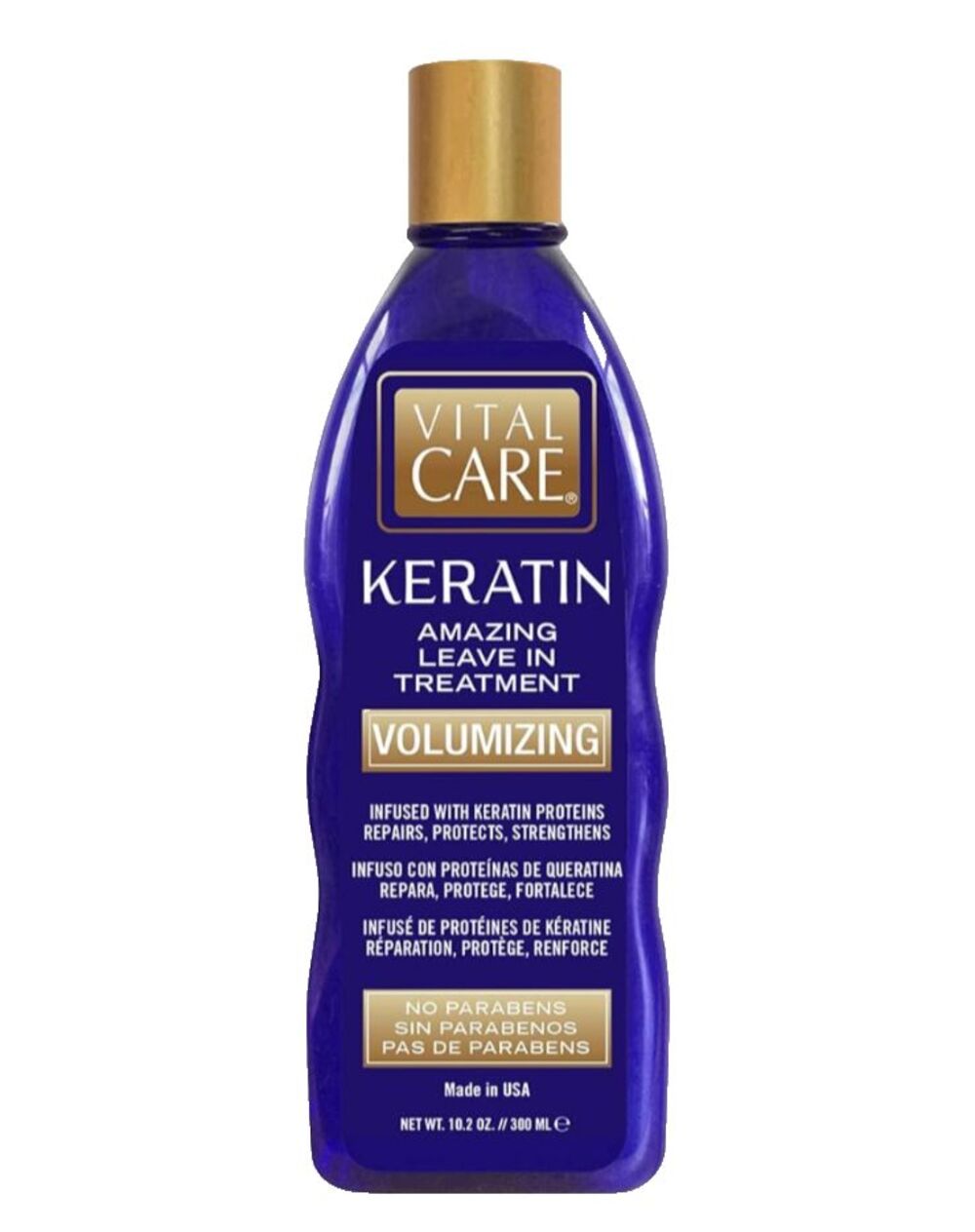 Vital Care Keratin Amazing Leave In Hair Volumizing Treatment No Parabens 10.2oz